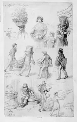 Straatverkopers in Londen: De Kreten van Londen, 1843